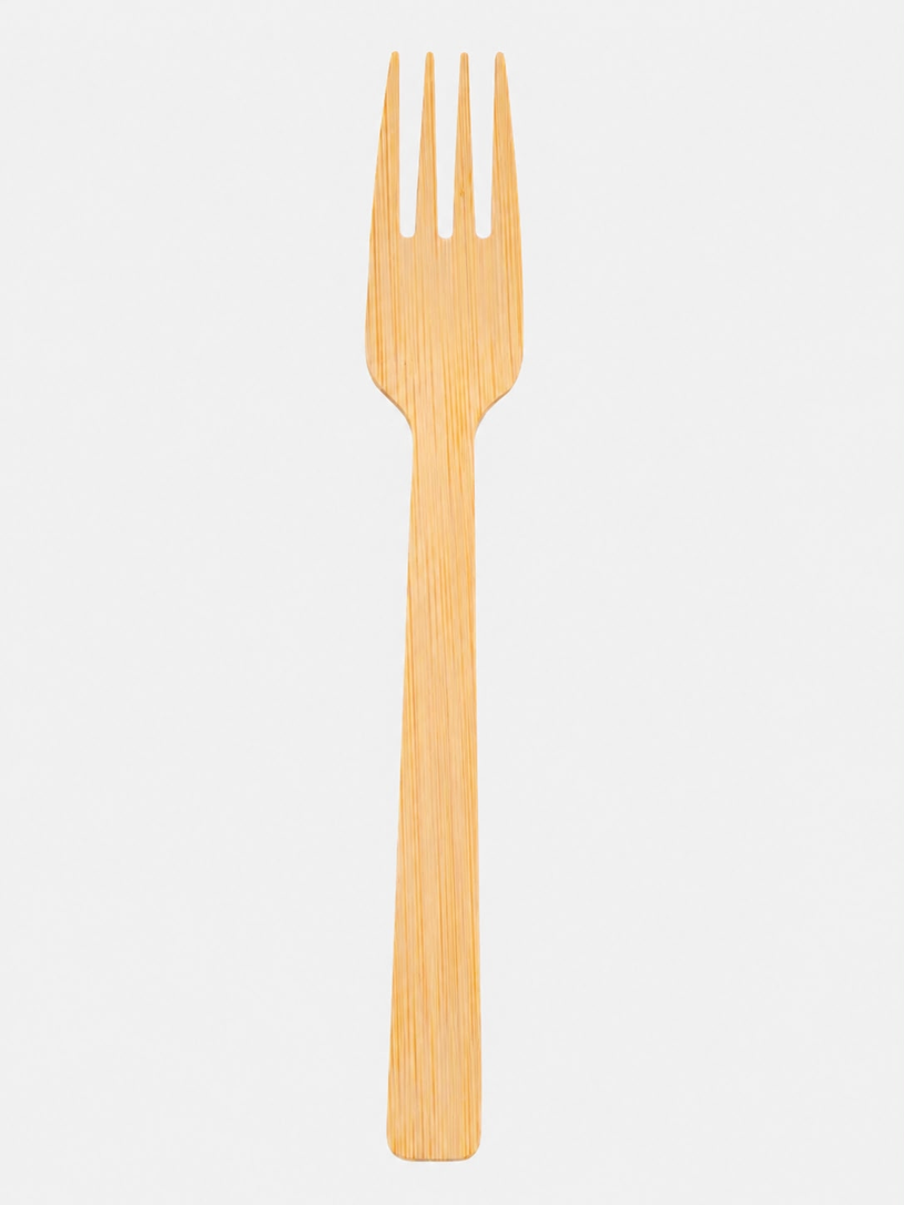 Tenedor bambu natural 17 cm