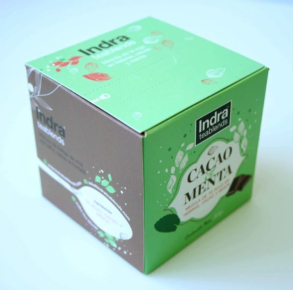 Té de Cacao/Menta en Hebras - Indra - 30 gr.