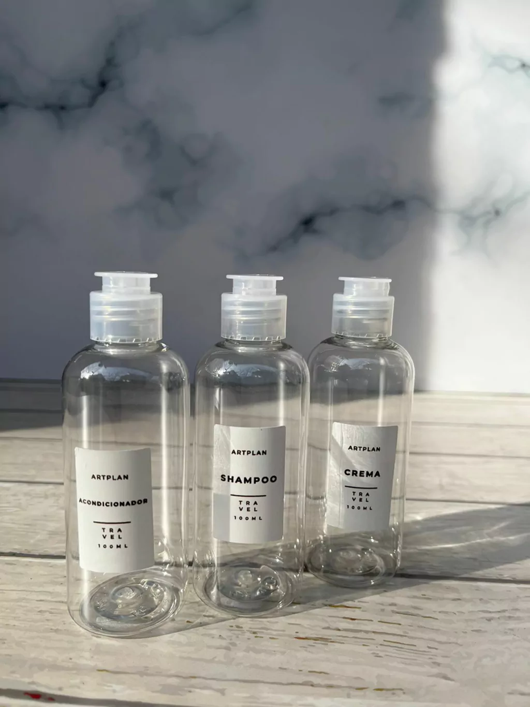 Set 3 Botellas Para Viaje