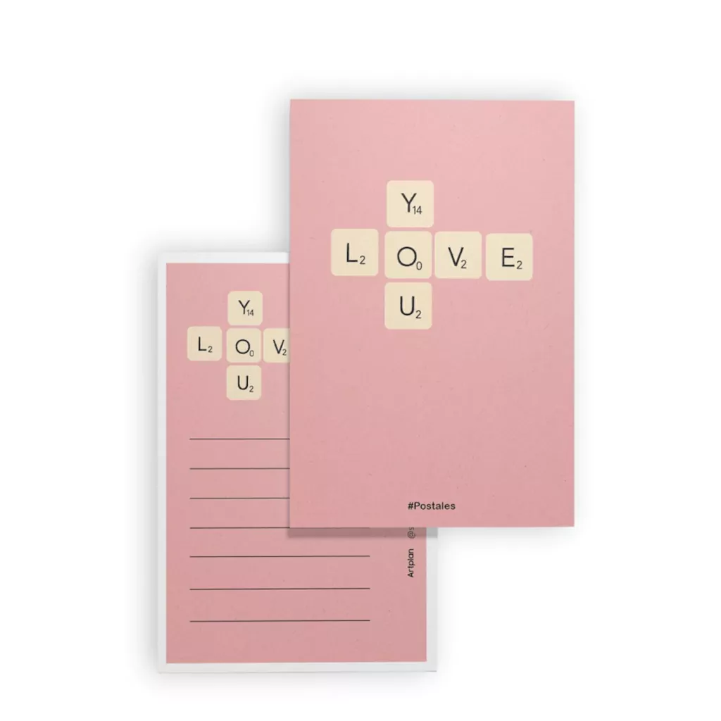 Tarjeta de Regalo Love You Enamorados