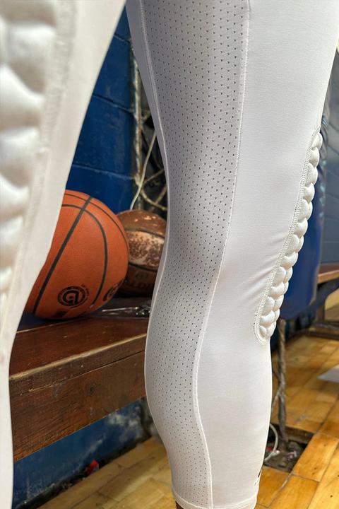 Calza deportiva con protección