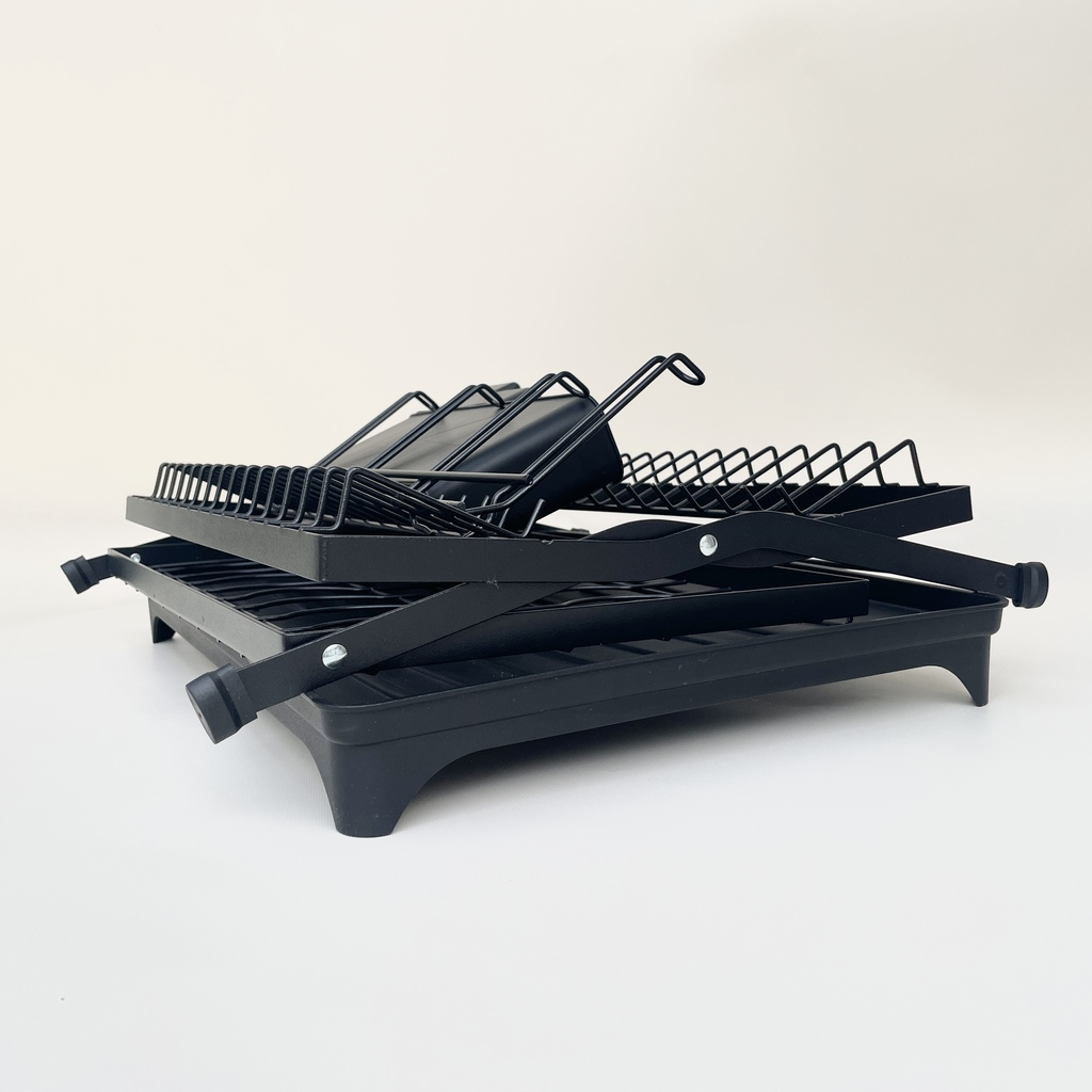 Secaplatos plegable Negro