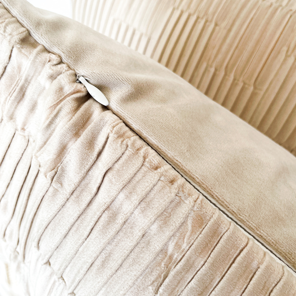 Funda de almohadón Valencia Beige 45x45