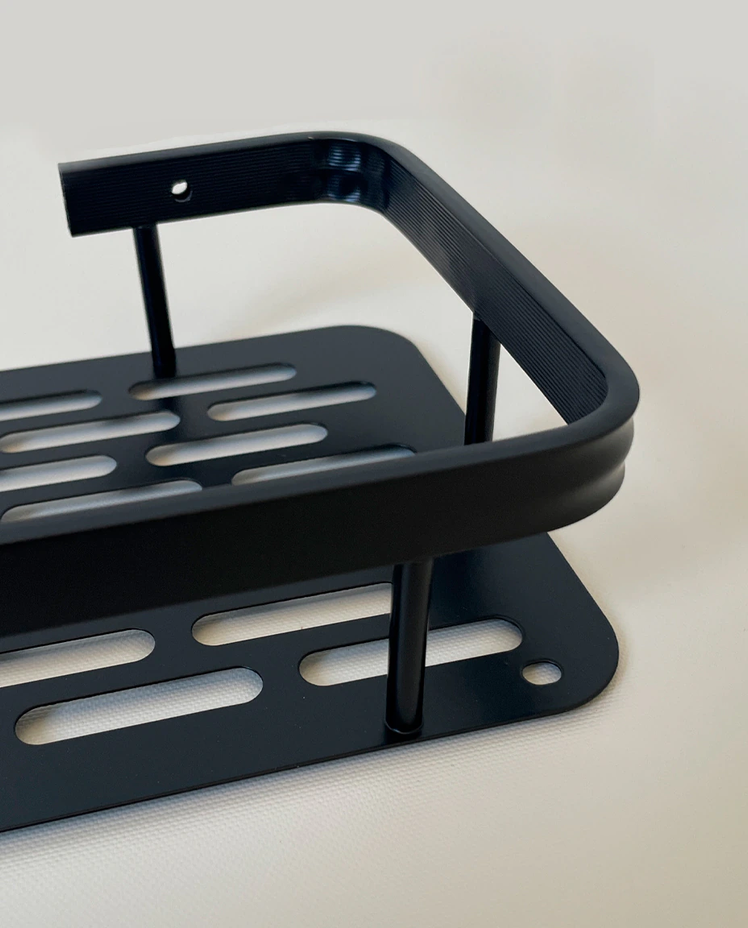 Set x 2 Estante Bolonia Recto Negro