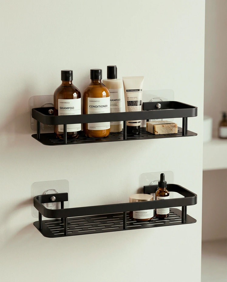 Set x 2 Estante Bolonia Recto Negro