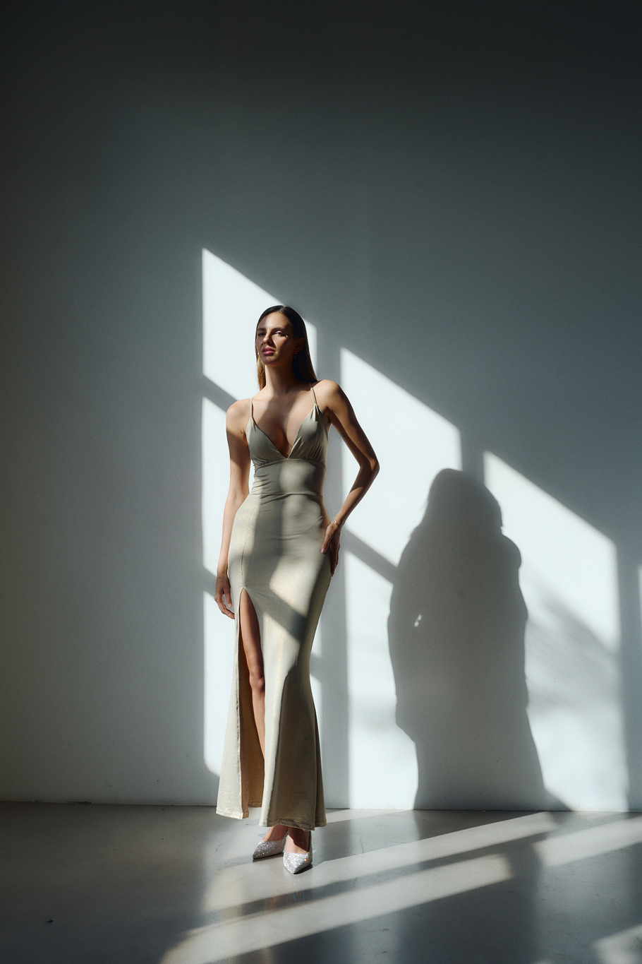 Vestido NINA de lycra brillo