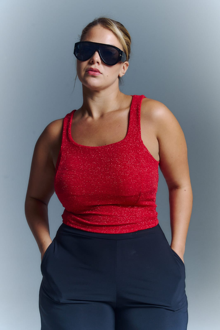 Musculosa BALY lurex lluvia