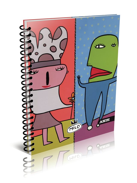 Cuaderno Arte Milo Lockett 16 X 21 80 Hojas rayado