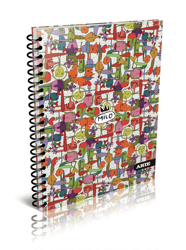 Cuaderno Arte Milo Lockett 29.7 80 Hojas rayado