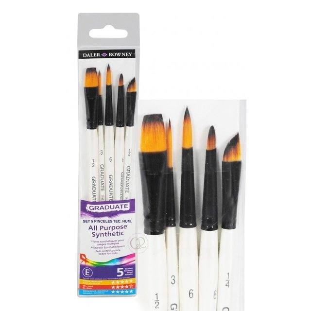 Set Pinceles Graduate Acuarelas X 5 Unidades 212550006