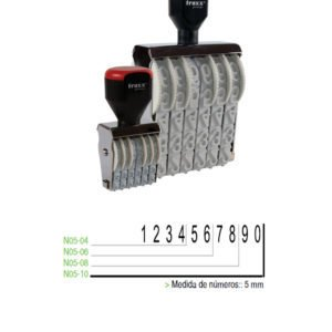 Sello Numerador Manual Traxx 10 Digitos