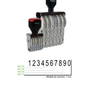 Sello Numerador Manual Traxx 10 Digitos