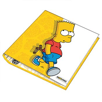 Carpeta Simpson 3 Aros escolar Cartone Mooving Original