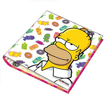 Carpeta Simpson 3 Aros escolar Cartone Mooving Original