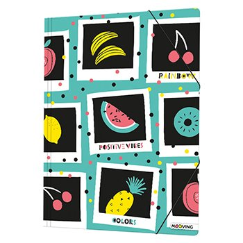 Carpeta Carton Solapa/Elastico Oficio Colors