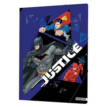 Carpeta Carton Solapa/Elastico Oficio Liga De La Justicia