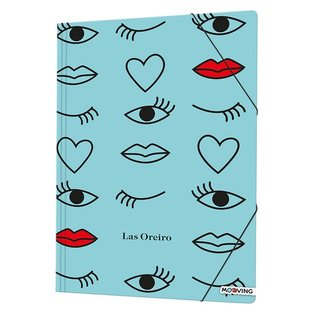 Carpeta Carton Solapa/Elastico Oficio Las Oreiro