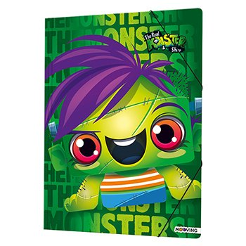 Carpeta Carton Solapa/Elastíco OficioThe Real Monster Show
