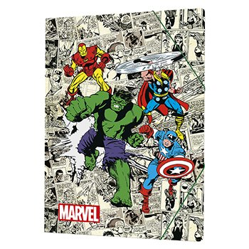 Carpeta Carton Solapa/Elast.Of. Marvel