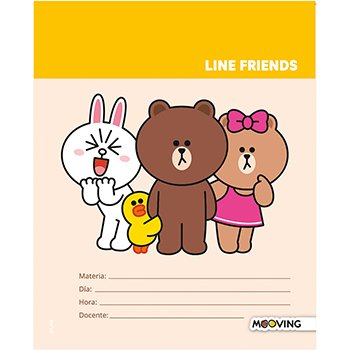 Separador De Materias Line Friends