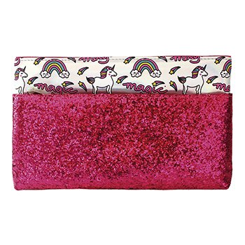 Cartuchera Kawaii Con Bolsillo Glitter