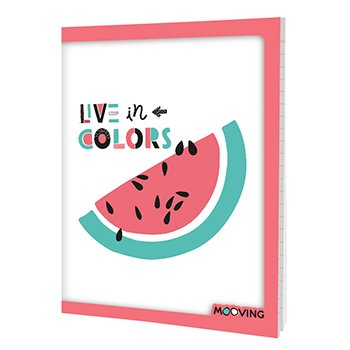 Cuaderno Colors 16 X 21 Tapa Flexible  X 48 Hojas rayadas