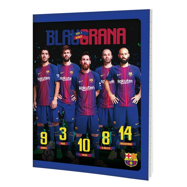 Cuaderno Barcelona 16 X 21 Tapa Flexible X 48 Hjs Original