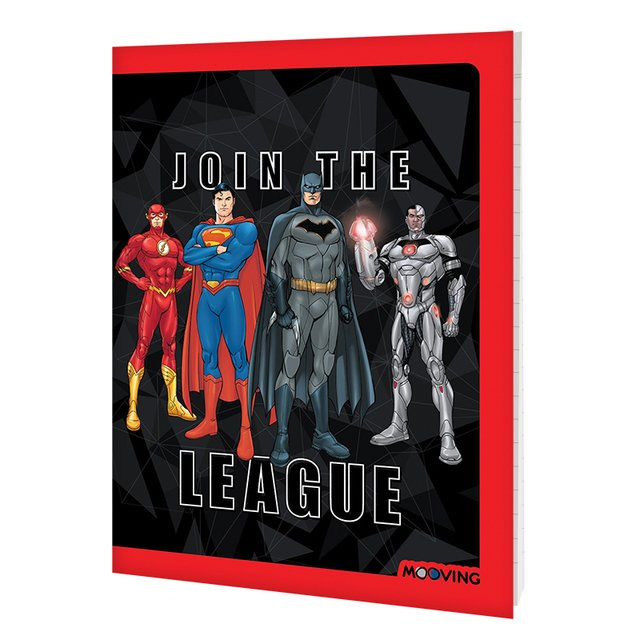 Cuaderno Liga De La Justicia 16 X 21 Tapa Flexible 48 Hjs
