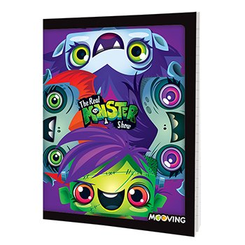Cuaderno The Real Monster Show 16 X21 T/F Abrochado 48 Hjs