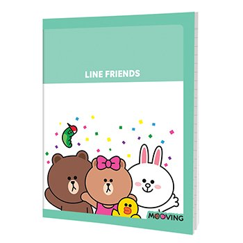 Cuaderno Line Friends 16 X21 T/F Abrochado 48 Hjs