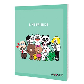 Cuaderno Line Friends 16 X21 T/F Abrochado 48 Hjs