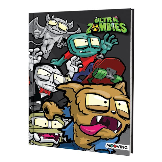 Cuaderno Zombies T/D X 48 Hjs Rayadas