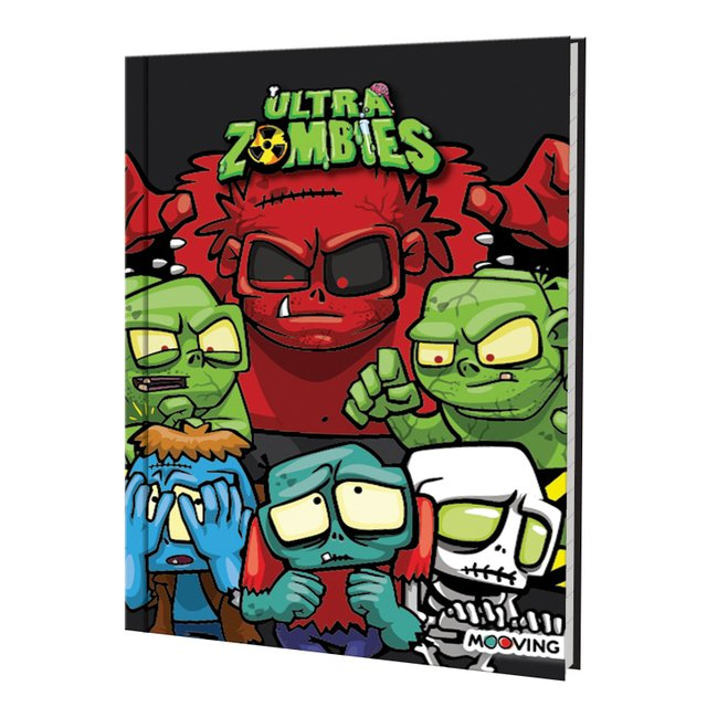 Cuaderno Zombies T/D X 48 Hjs Rayadas