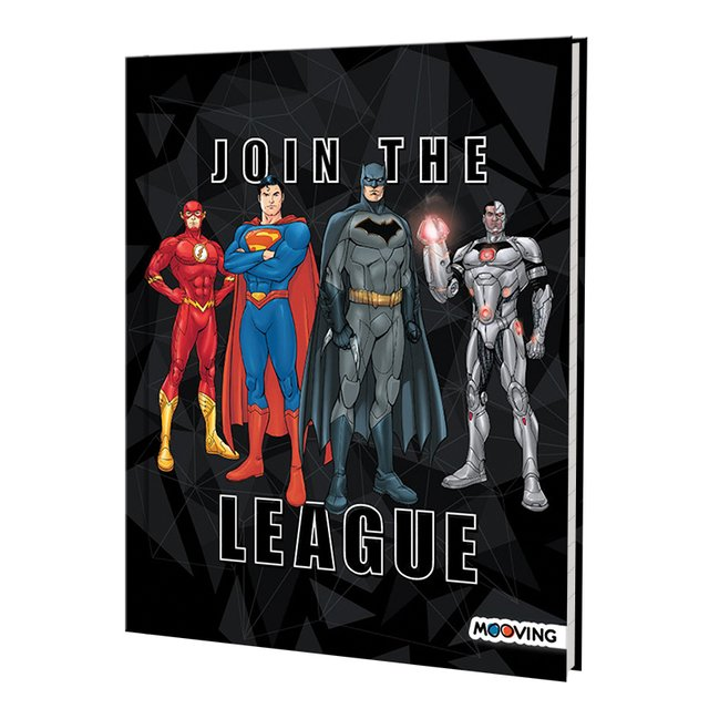 Cuaderno Liga De La Justicia 16 X 21 T/Dura  X 48 Hjs Rayadas