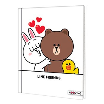 Cuaderno Line Friends 16 X 21 T/D 48 Hjs