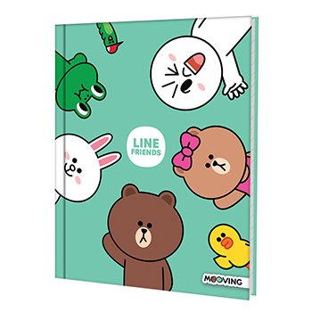 Cuaderno Line Friends 16 X 21 T/D 48 Hjs