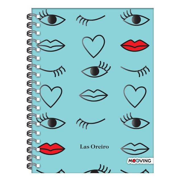 Cuaderno Las Oreiro 16 X 21 Con Espiral Tapa Dura