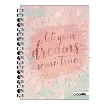 Cuaderno Golden Rose 16 X21 Espiral Tapa Dura 80 Hjs.