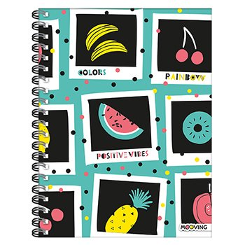 Cuaderno Colors Tapa Dura 29,7 X 120 Hojas rayadas con espiral
