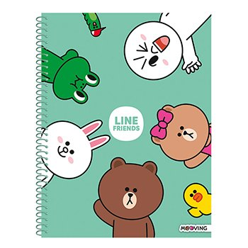 Cuaderno Line Friends 29.7 X 80 Hjs Rayado