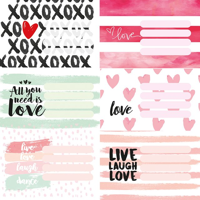 Etiqueta Love X 12