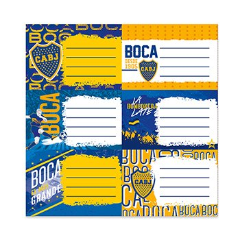 Etiqueta Boca X 12