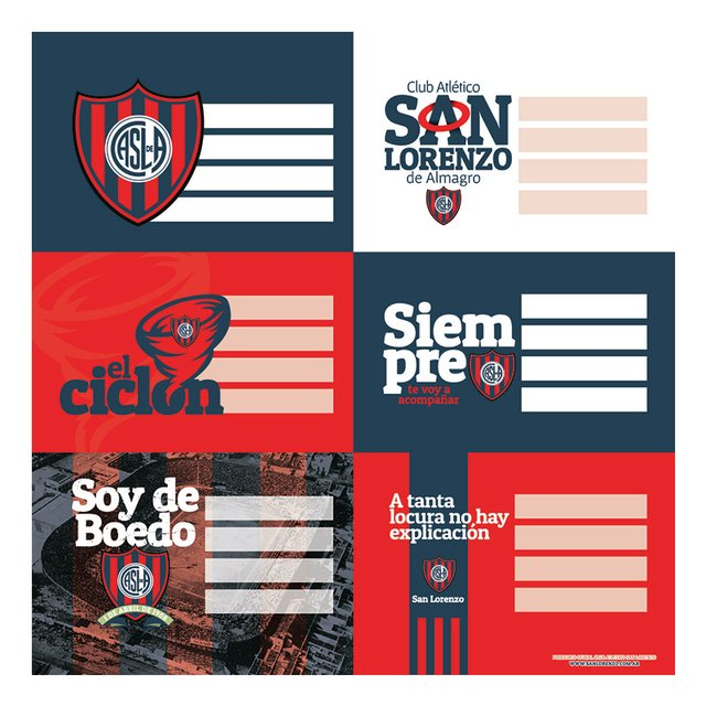 Etiqueta San Lorenzo 2 Planchas X 6 Etiquetas