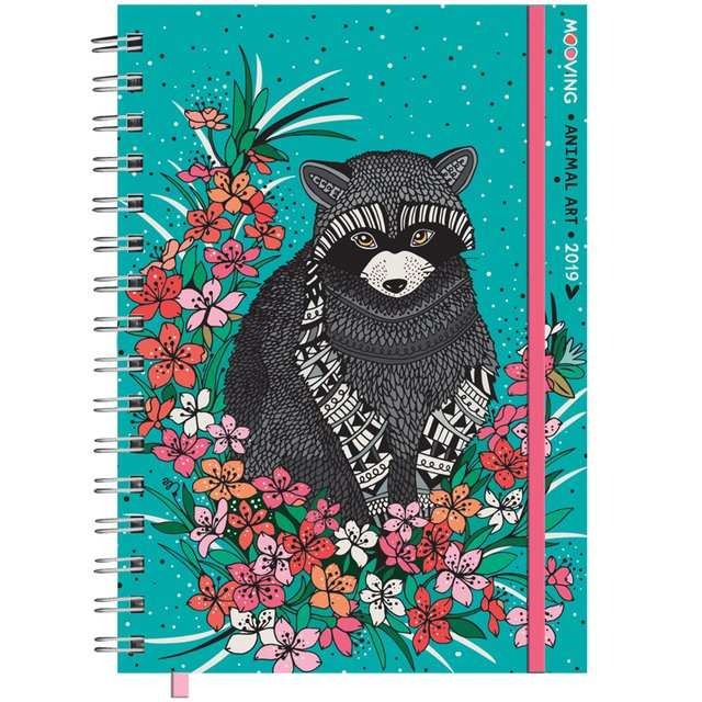 Agenda Mooving 10 X 15 Animal Art Pagina Por Dia