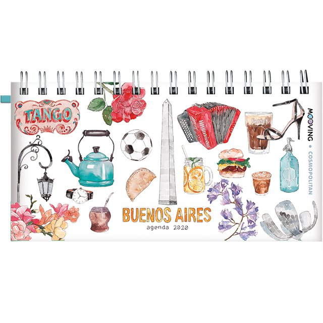Agenda Mooving Pocket Espiralada Cosmopolitan