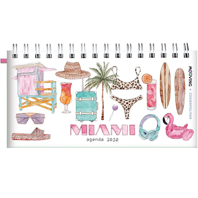 Agenda Mooving Pocket Espiralada Cosmopolitan