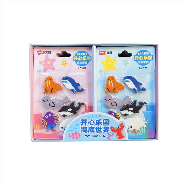 Goma Animales Marinos X 6