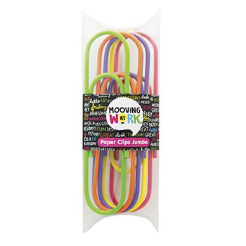 Paper Clips Jumbo X 6 Fluo Multicolor