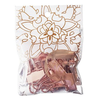 Aprietapapel Golden Rose 25 Mm X 6 unidades
