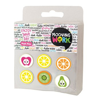 Chinche Mooving Push Pins X 9 Frutas